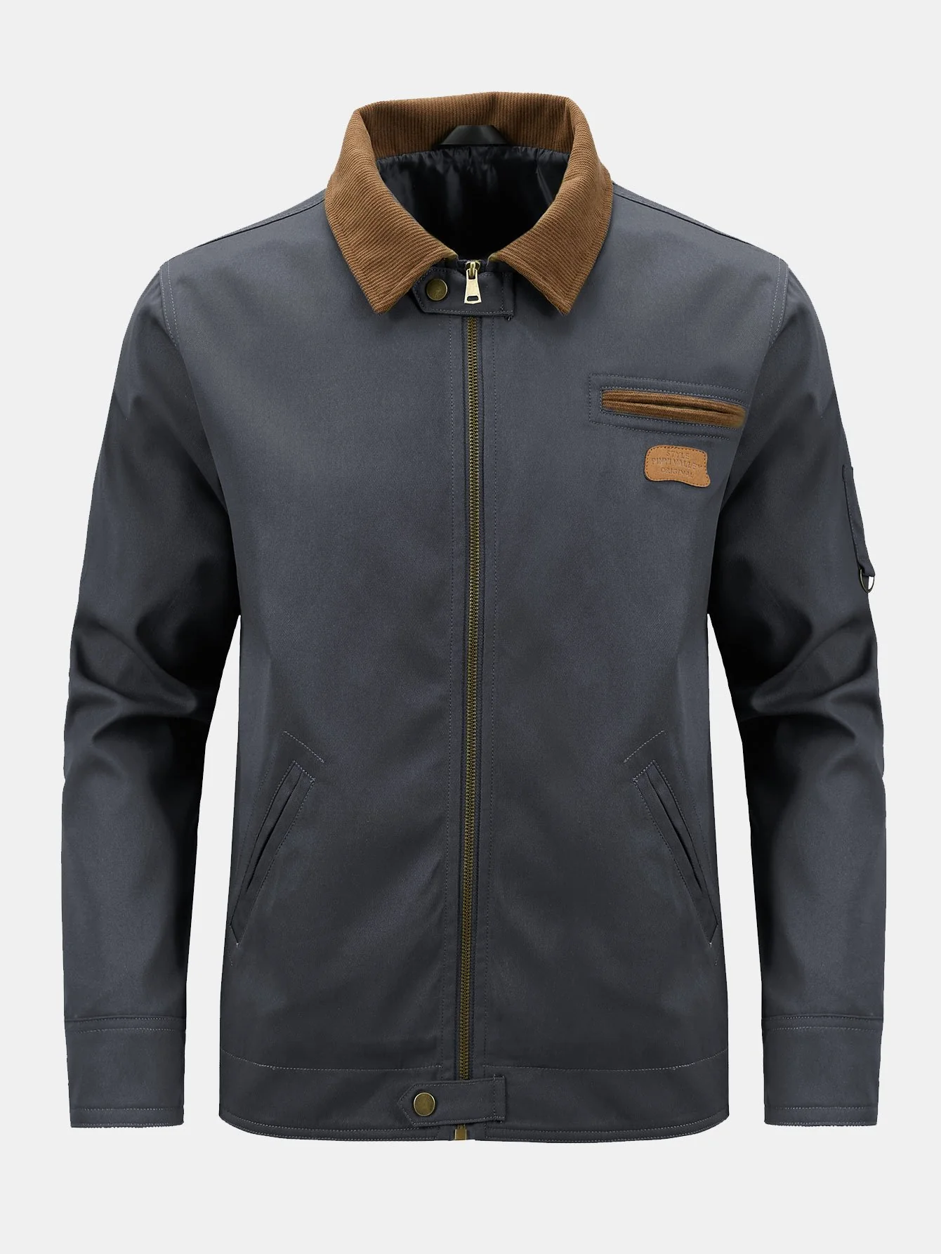 Cordhosenkragen Reißverschlussjacke - Image 5