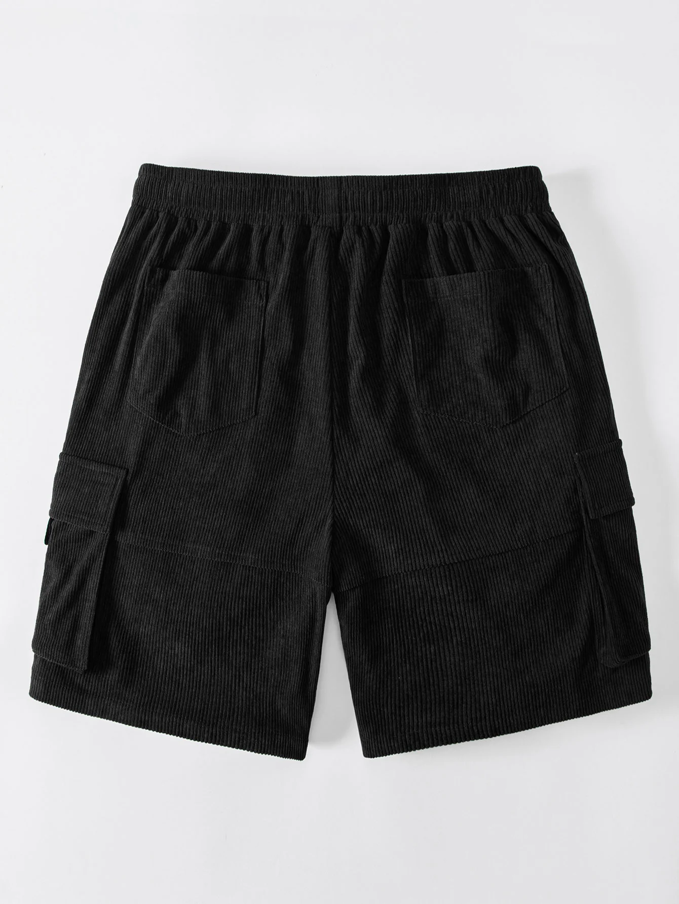 Drawstring Cargo Corduroy Shorts - Image 2