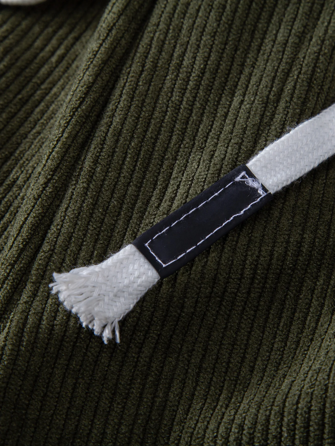 Drawstring Cargo Corduroy Shorts - Image 6