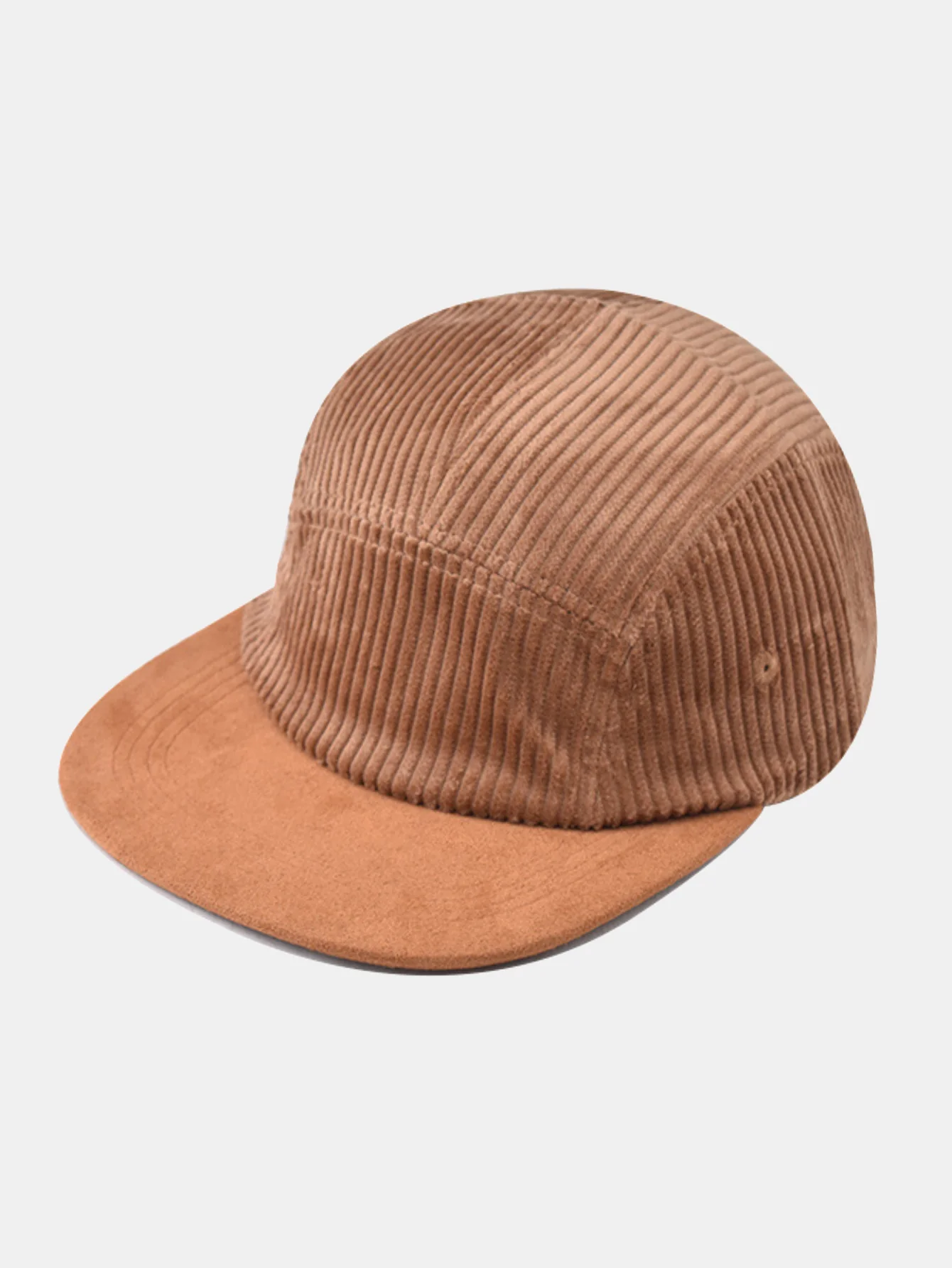 Cord-Flatbrim Soft-Top Baseballkappe