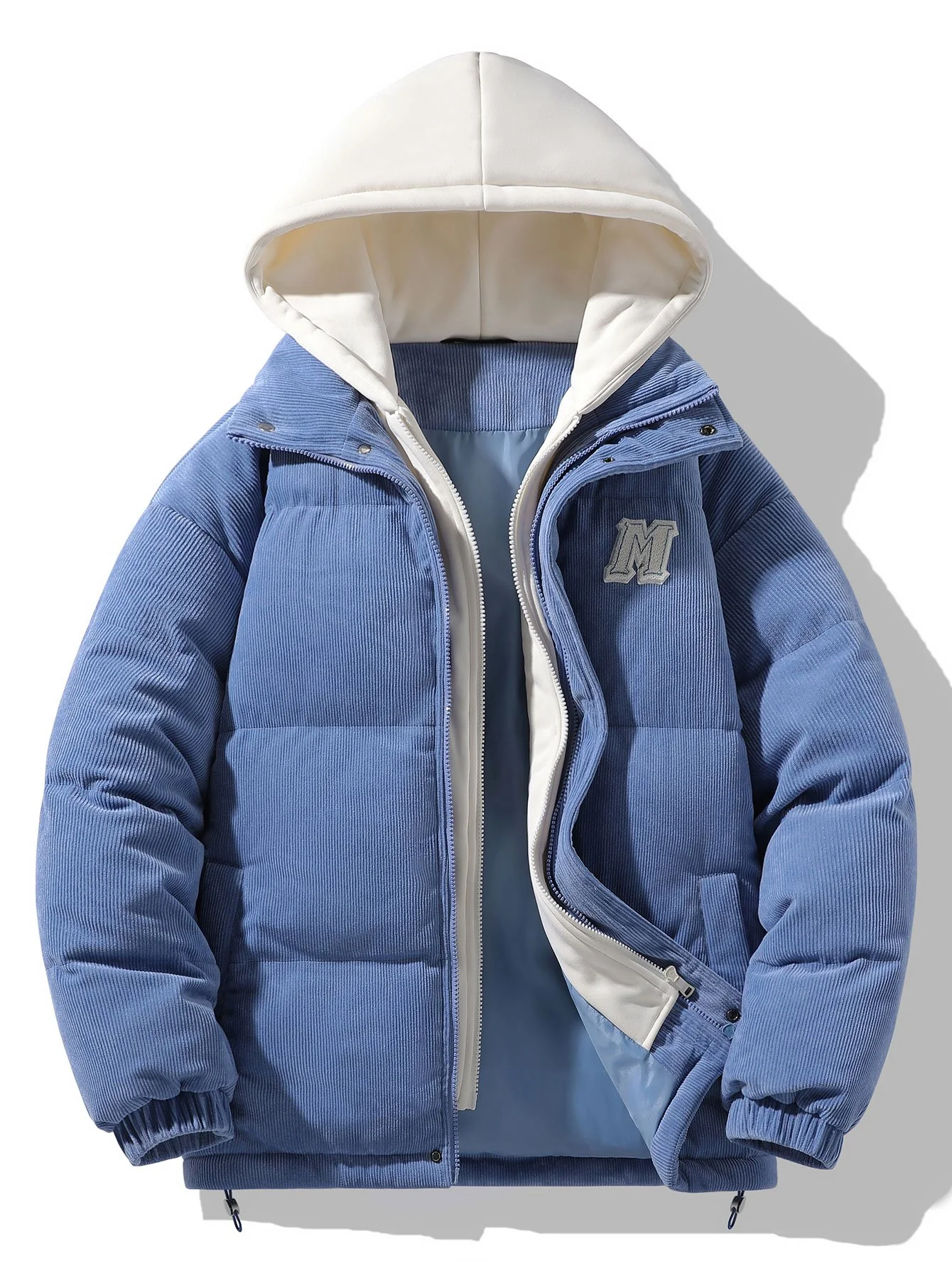 Cordura Kapuzen-Puffermantel