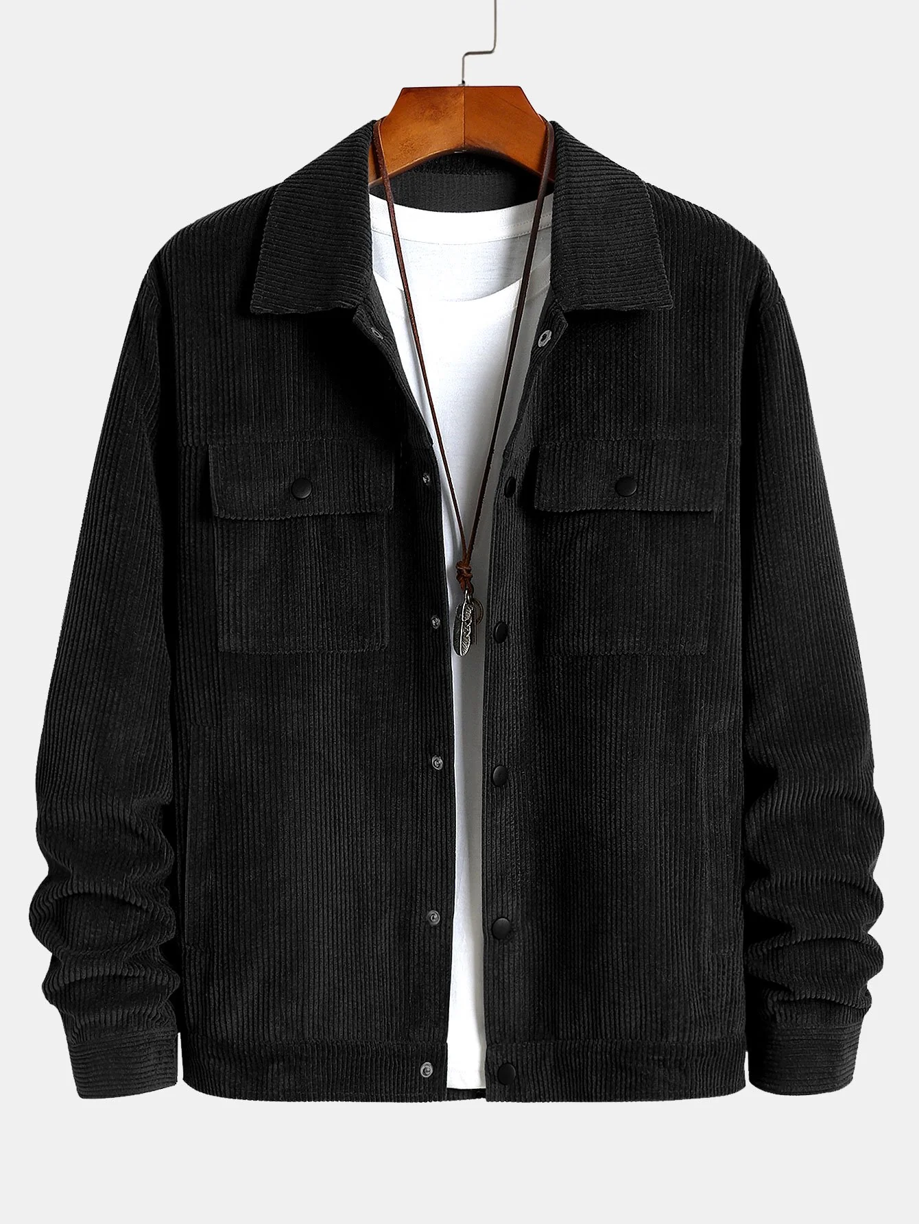 Cord-Jacke mit Taschen & Kord-Cargo-Jogginghosen mit Kordelzug - Image 2