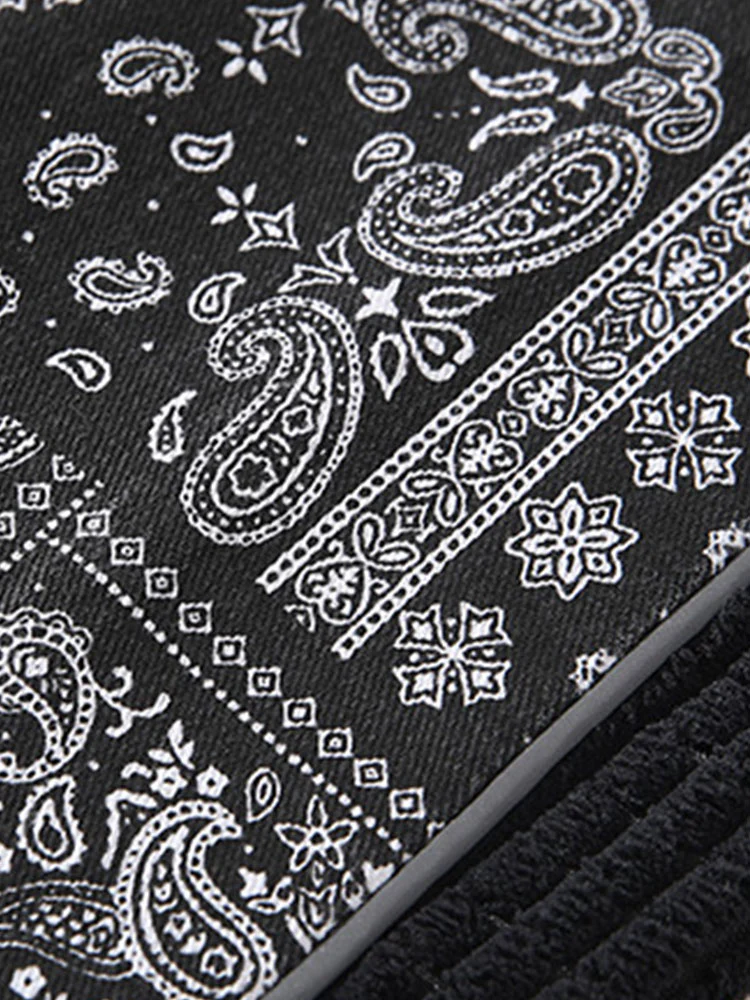 Corduroy Paisley Druck Panel Hosen - Image 9