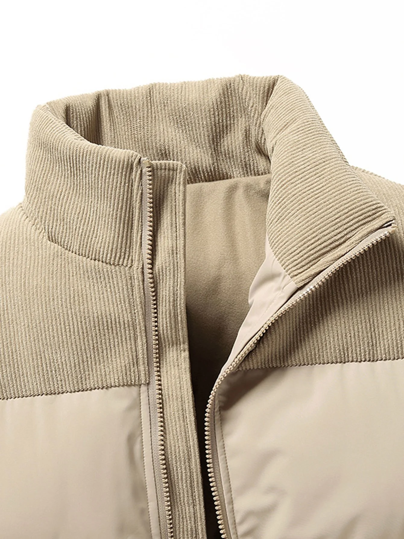 Corduroy-Patchwork-Pufferjacke - Image 10