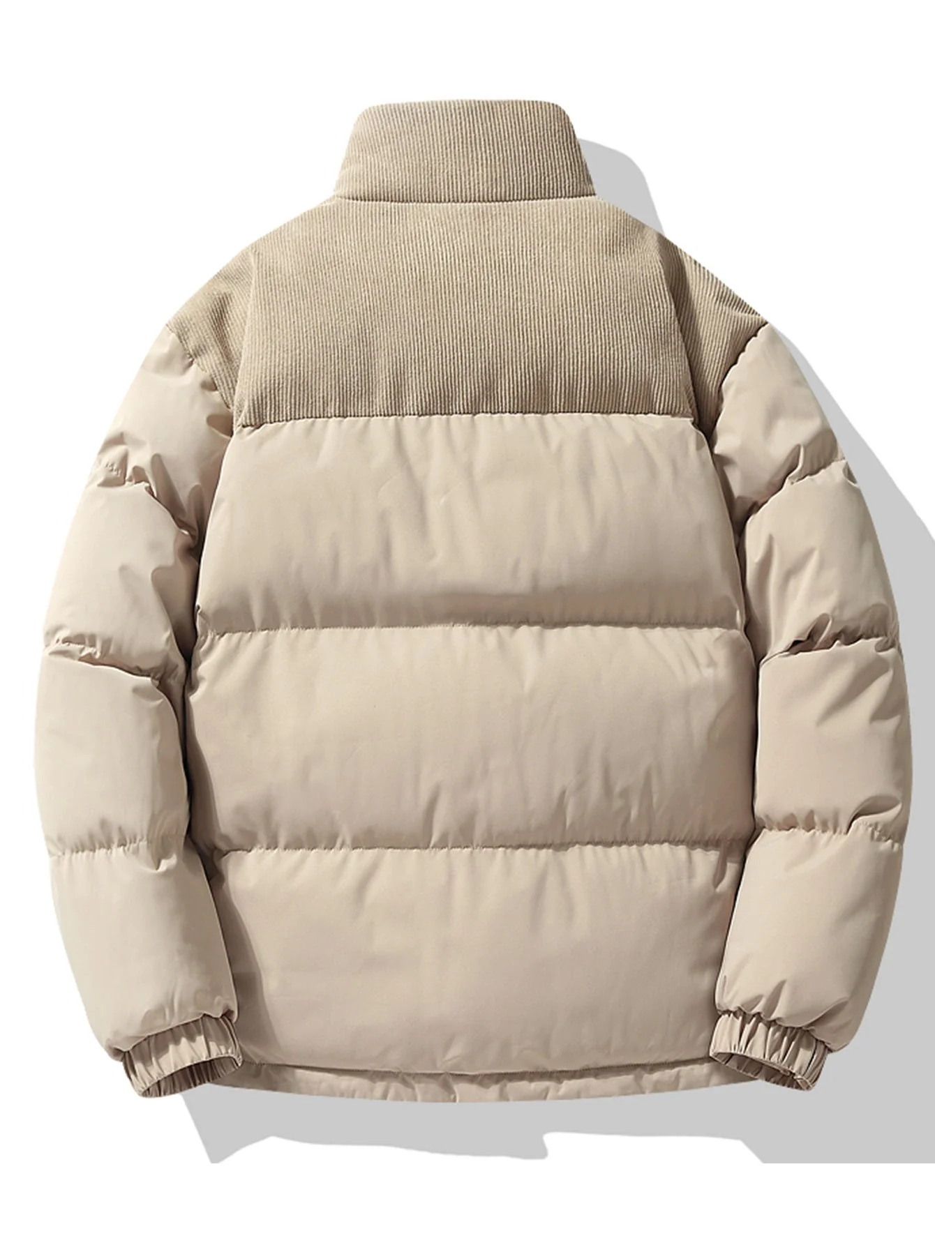 Corduroy-Patchwork-Pufferjacke - Image 8
