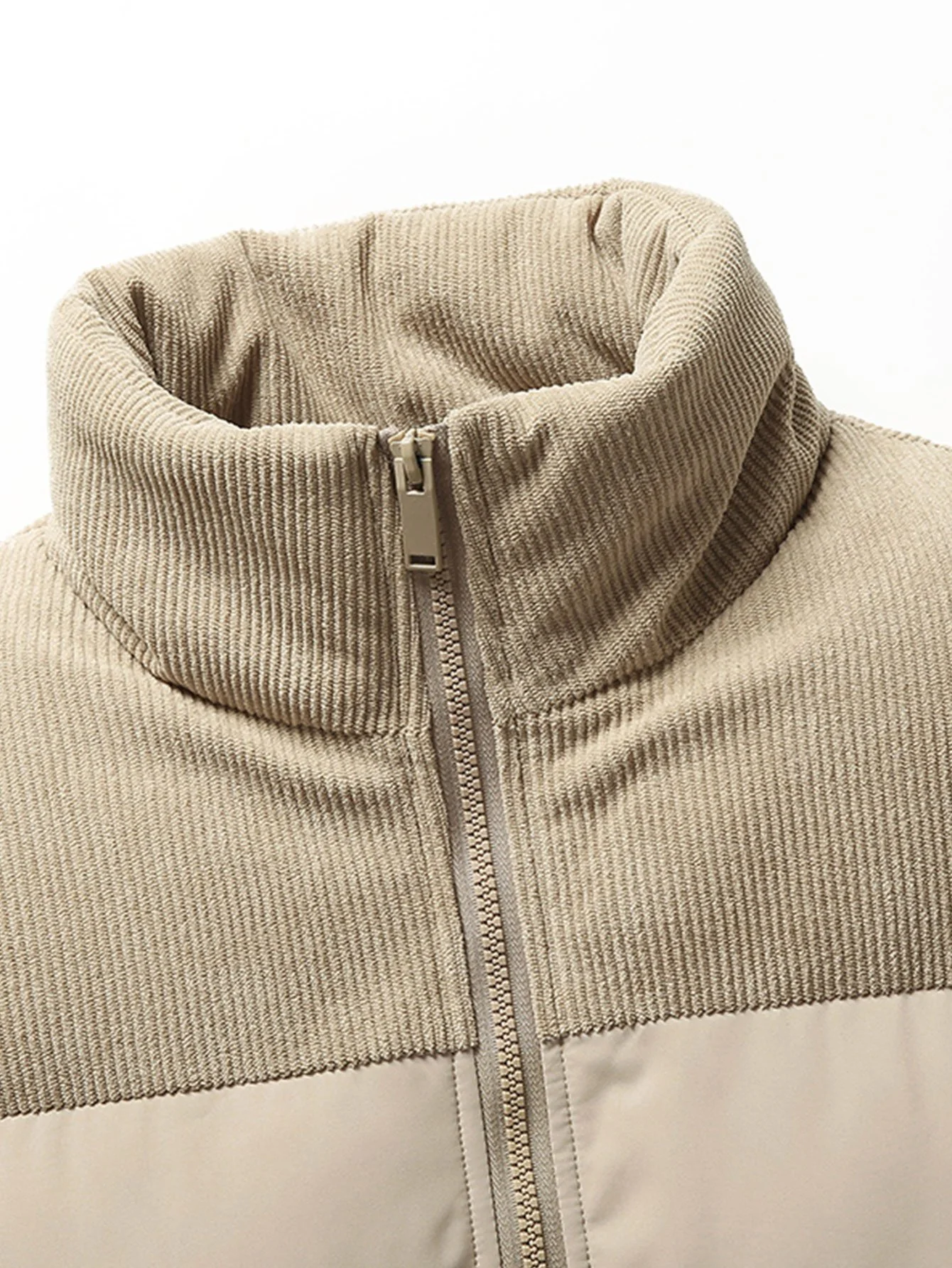 Corduroy-Patchwork-Pufferjacke - Image 9