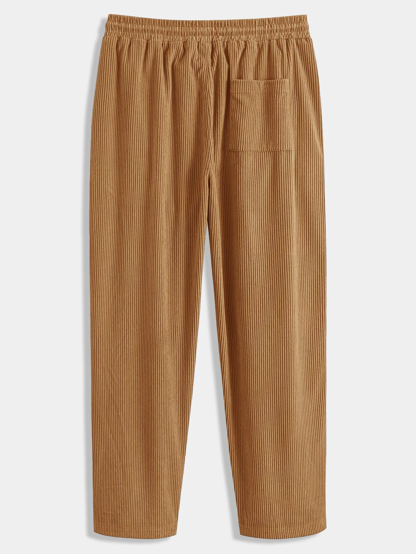 Entspannt geschnittenes Flanell-Karomuster Corduroy-Patchwork-Hemd & gerade geschnittene Corduroy-Hose - Image 8