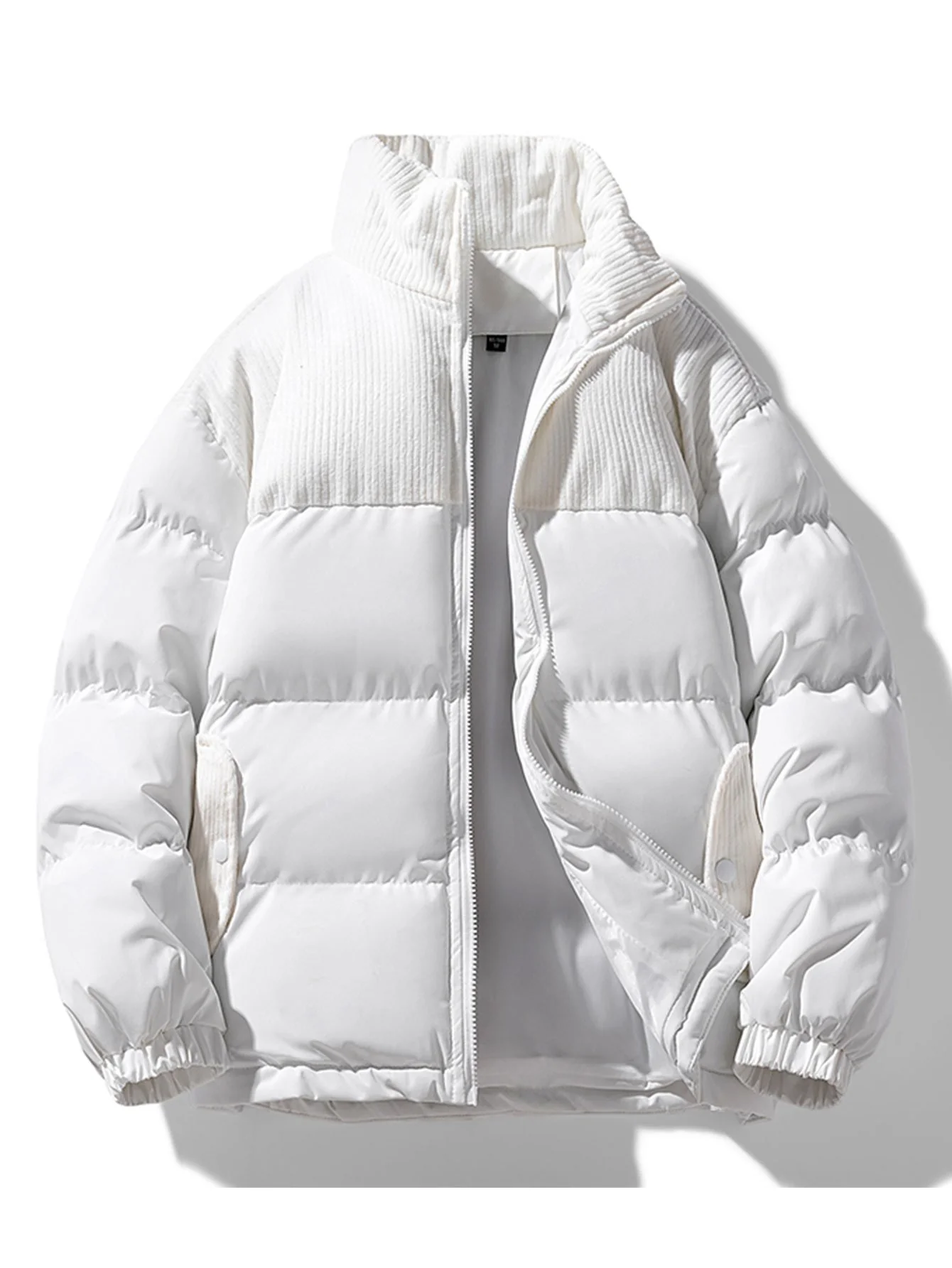Cordura-Patchwork-Reißverschluss-Puffermantel - Image 7