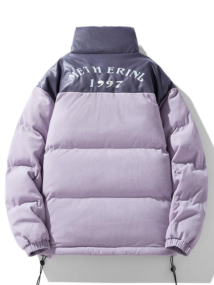 Cordura PU Patchwork Pufferjacke - Image 10
