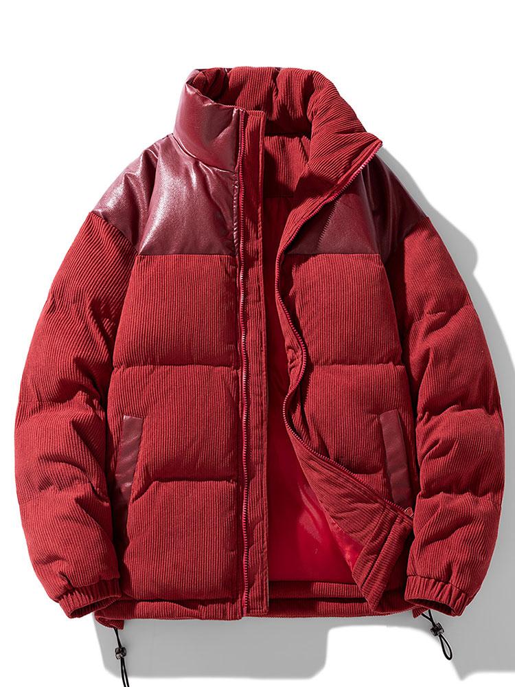 Cordura PU Patchwork Pufferjacke - Image 13