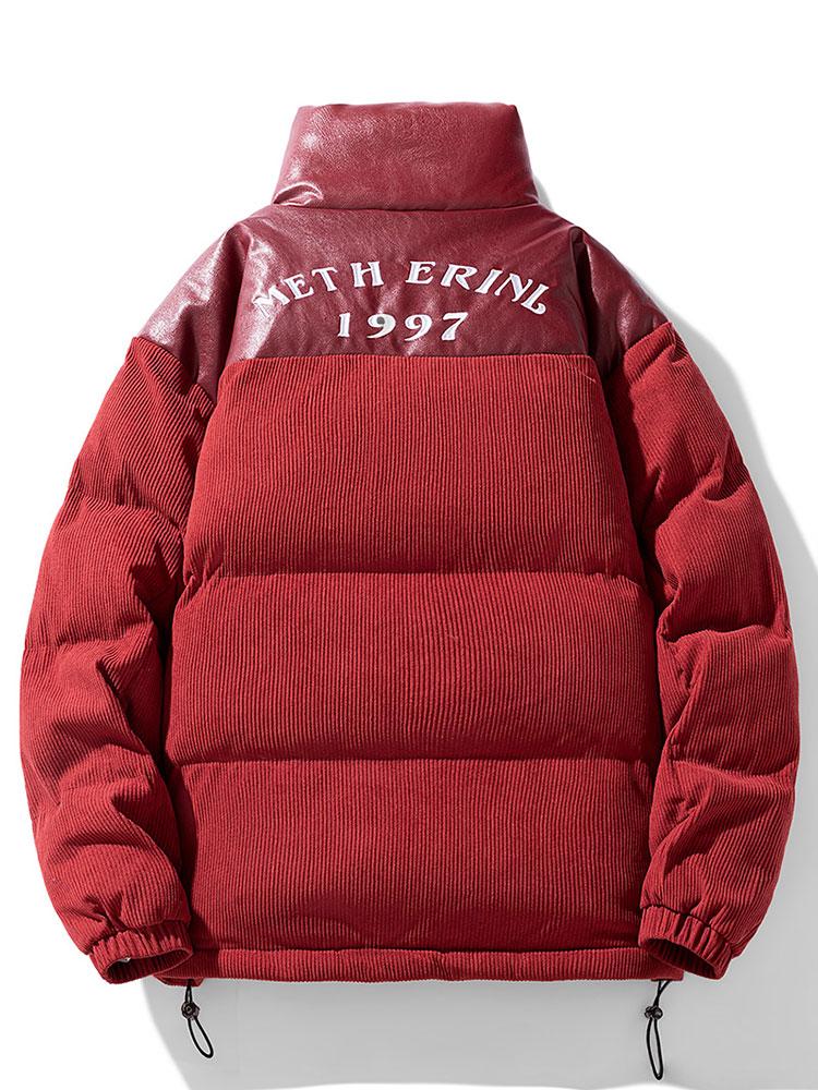 Cordura PU Patchwork Pufferjacke - Image 14