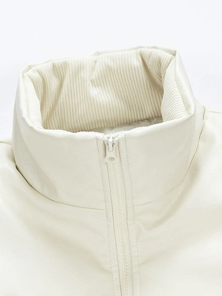 Cordura PU Patchwork Pufferjacke - Image 16