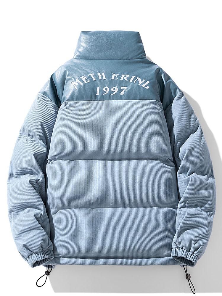 Cordura PU Patchwork Pufferjacke - Image 2