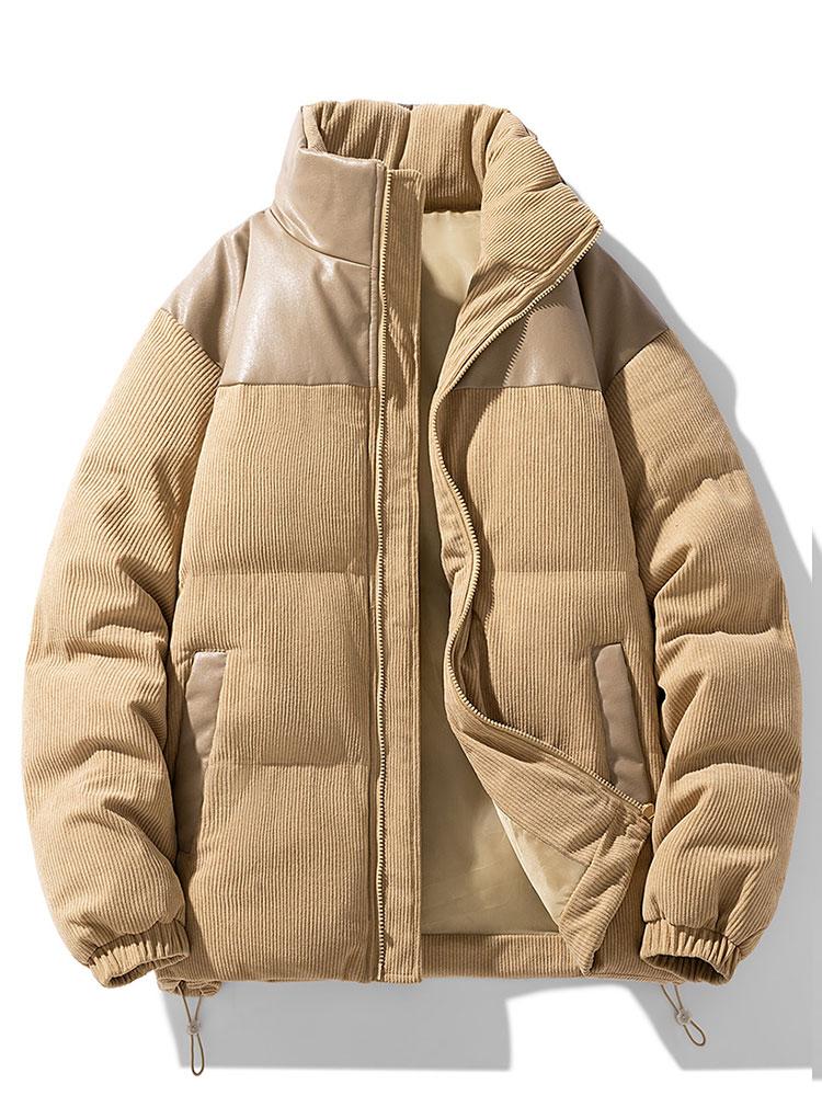 Cordura PU Patchwork Pufferjacke - Image 7