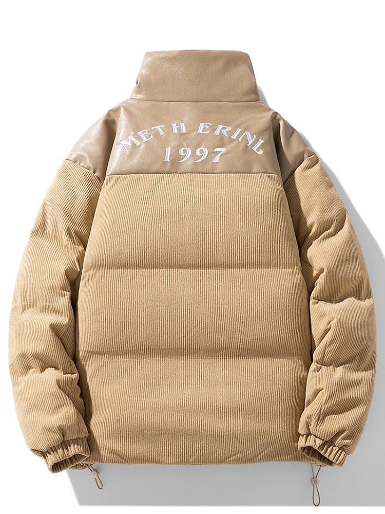 Cordura PU Patchwork Pufferjacke - Image 8