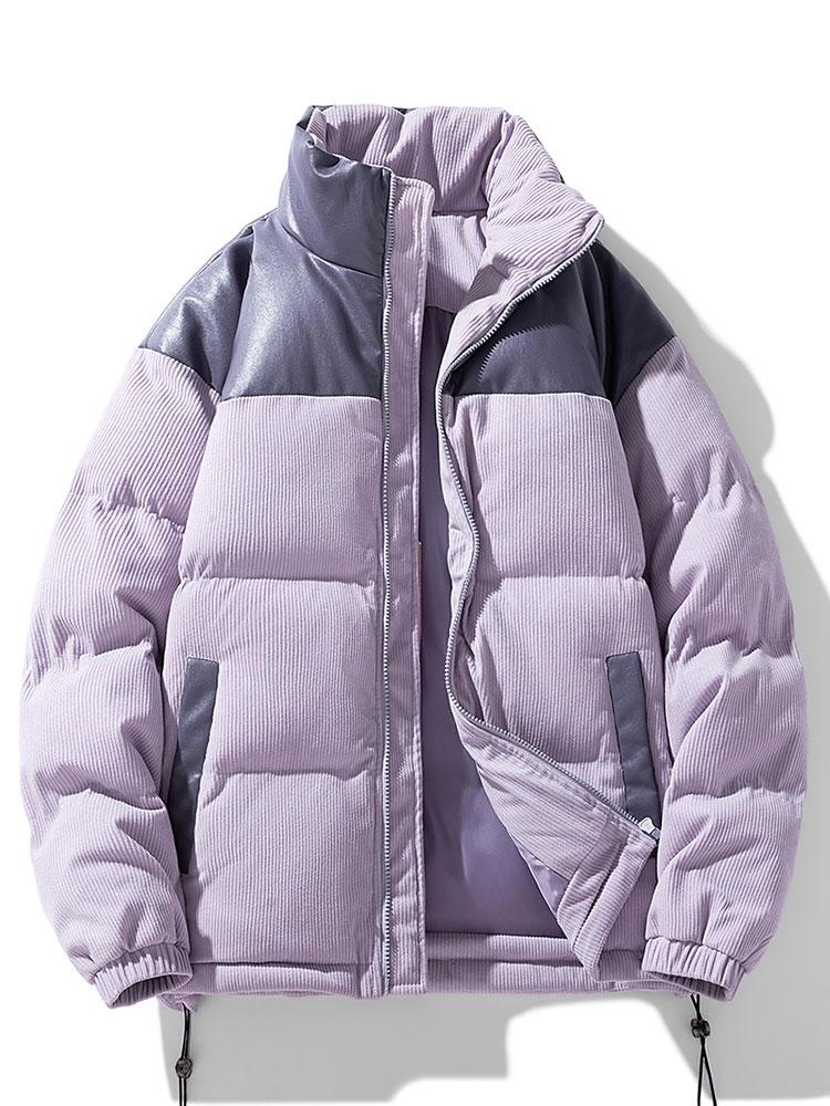 Cordura PU Patchwork Pufferjacke - Image 9