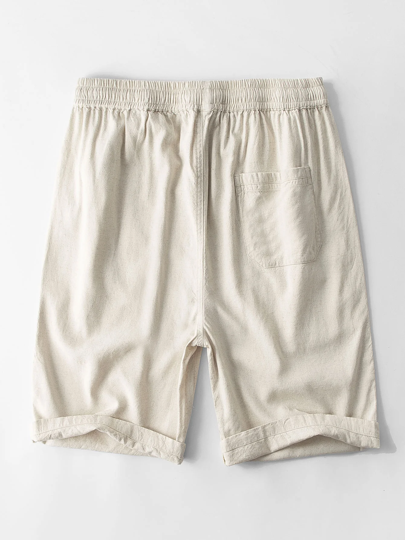 Baumwollmischung gestreiftes kubanisches Hemd & Leinen-Baumwollmischung 11" Shorts - Image 9
