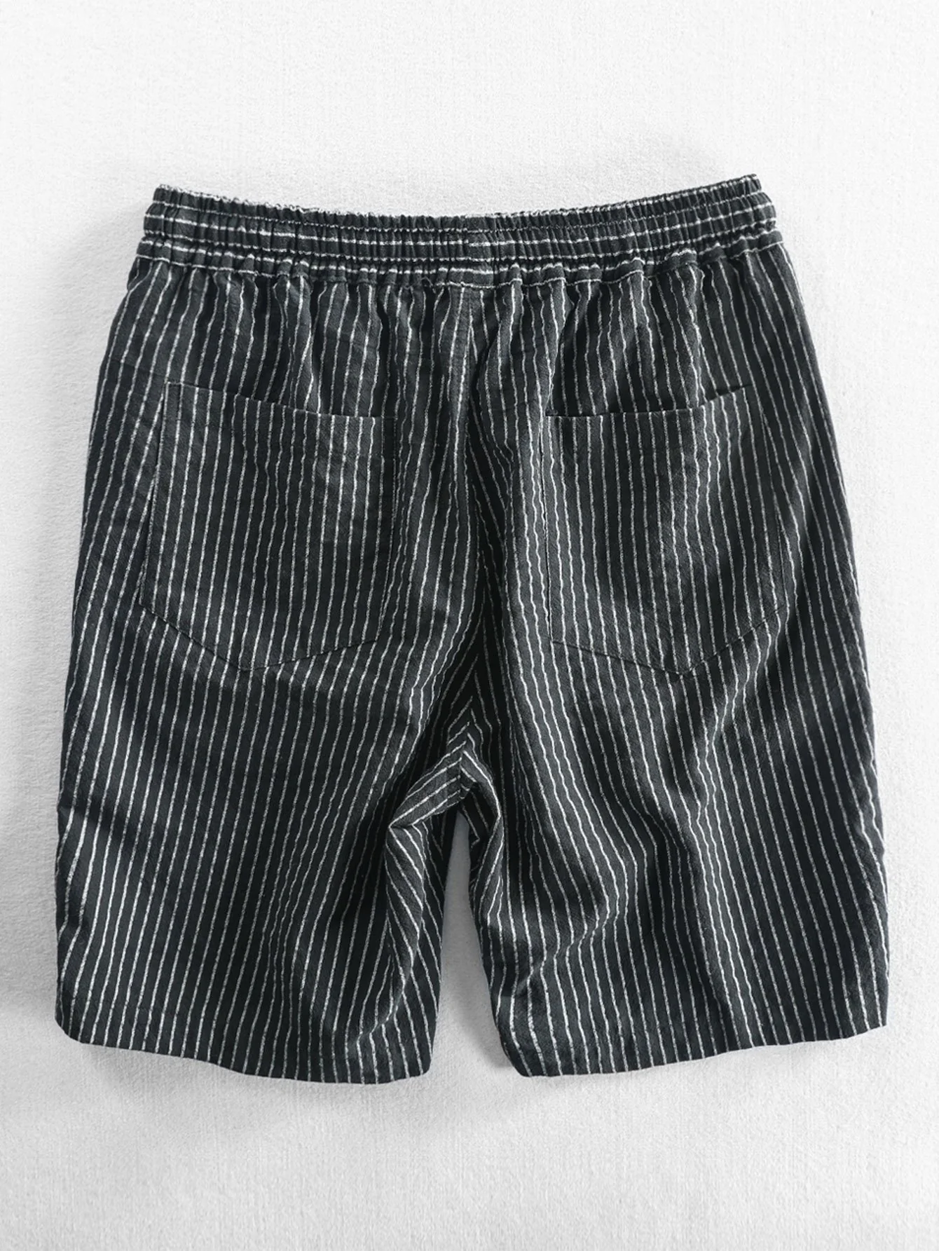 Baumwoll-Drawstring-Streifen-Shorts - Image 6