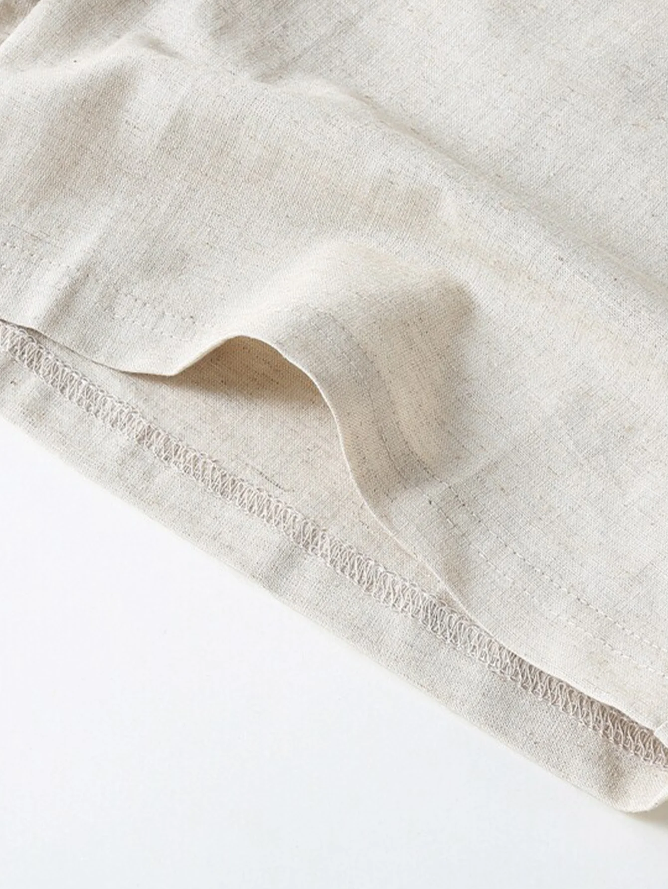 Cotton Linen Drawstring 5" Shorts - Image 12