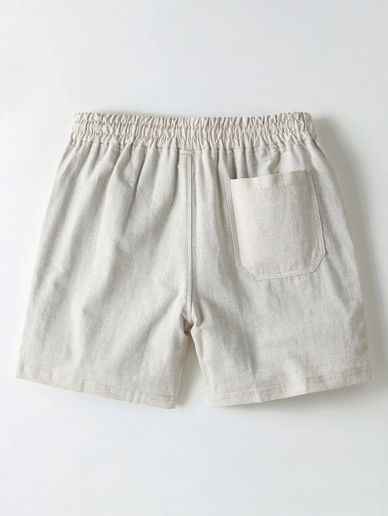 Cotton Linen Drawstring 5" Shorts - Image 2