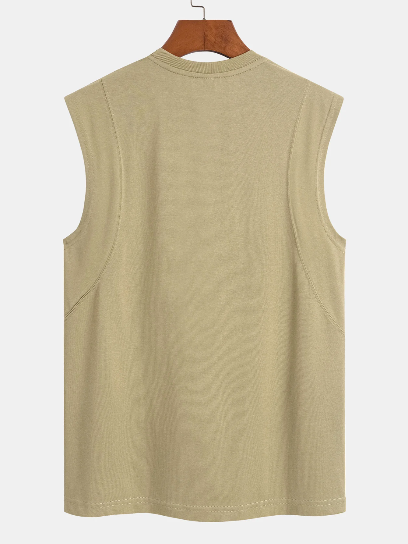 Baumwoll-Panel ärmelloses T-Shirt - Image 2