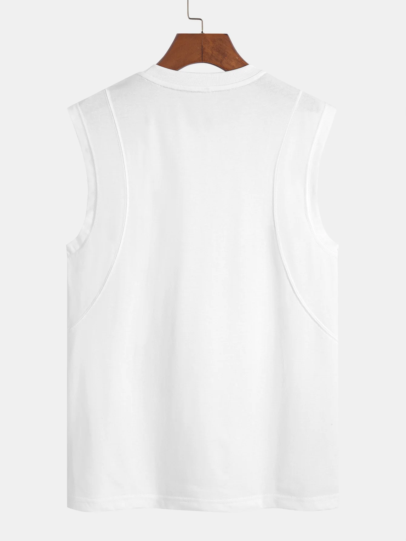 Baumwoll-Panel ärmelloses T-Shirt - Image 6