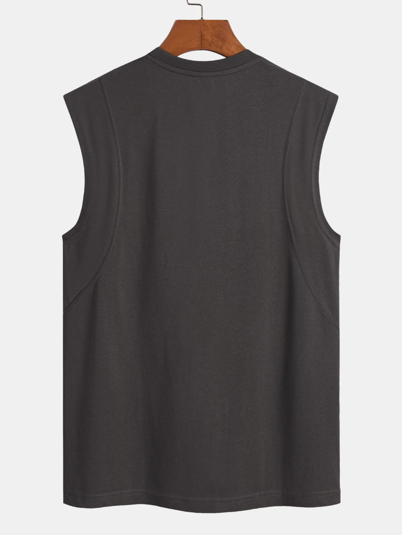 Baumwoll-Panel ärmelloses T-Shirt - Image 7