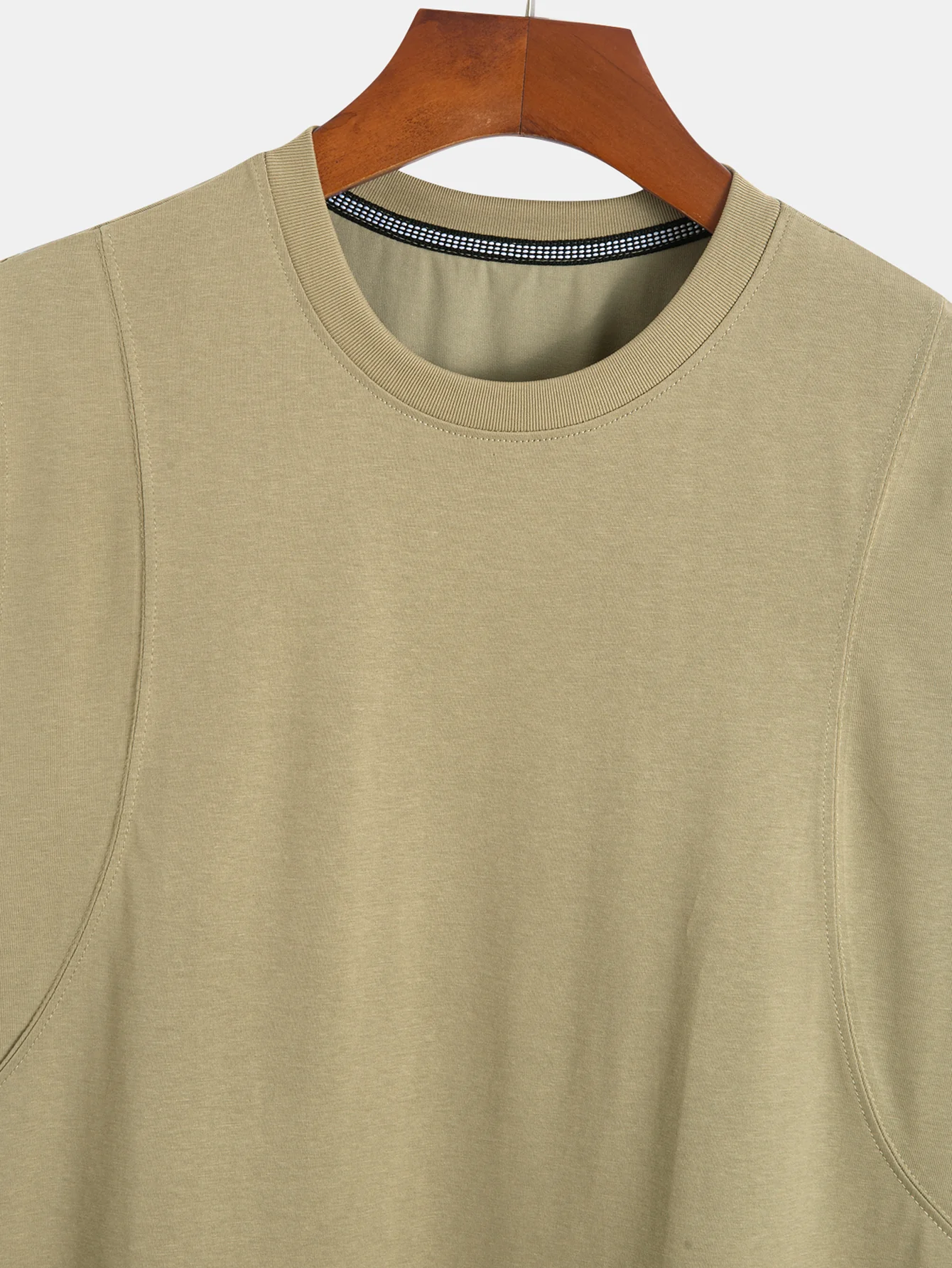 Baumwoll-Panel ärmelloses T-Shirt - Image 9