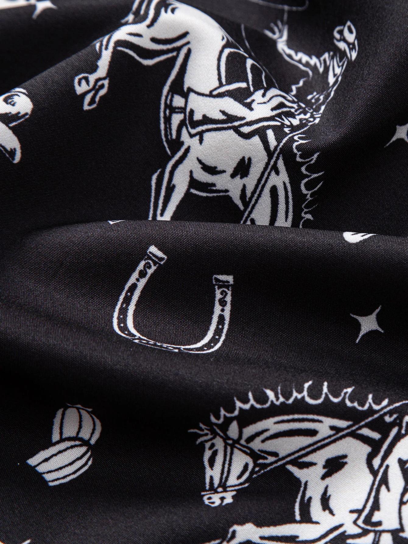 Cowboy Kaktus Print Knopfleiste Hemd & Swim Shorts - Image 11