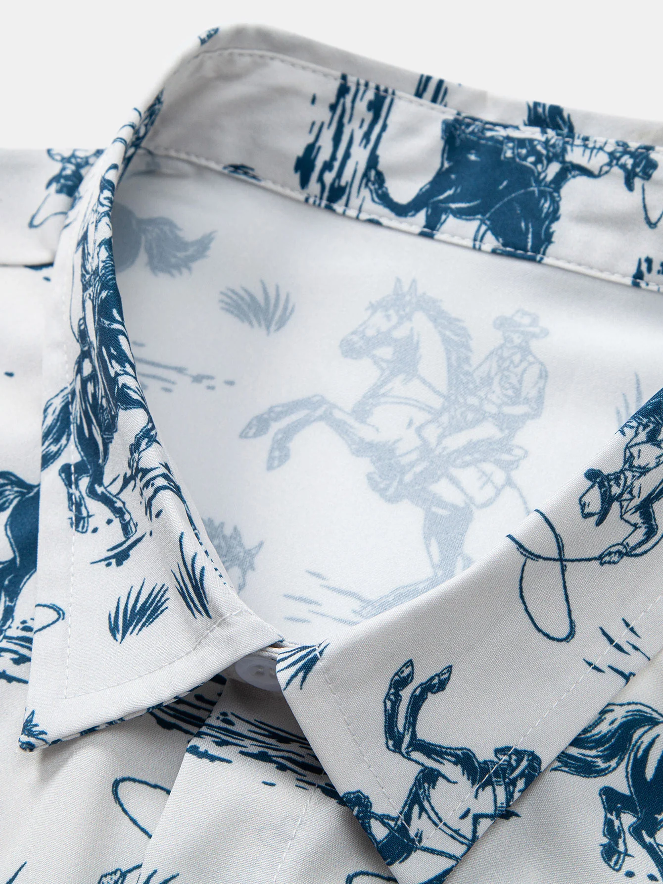 Cowboy-Print Hemd mit Knöpfen - Image 3