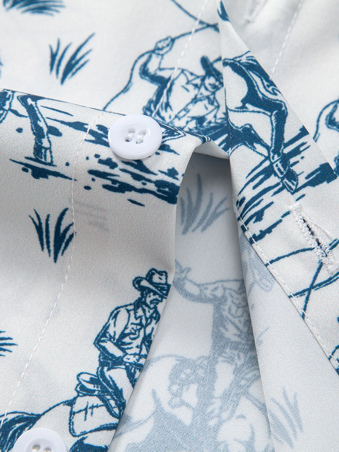 Cowboy-Print Hemd mit Knöpfen - Image 4