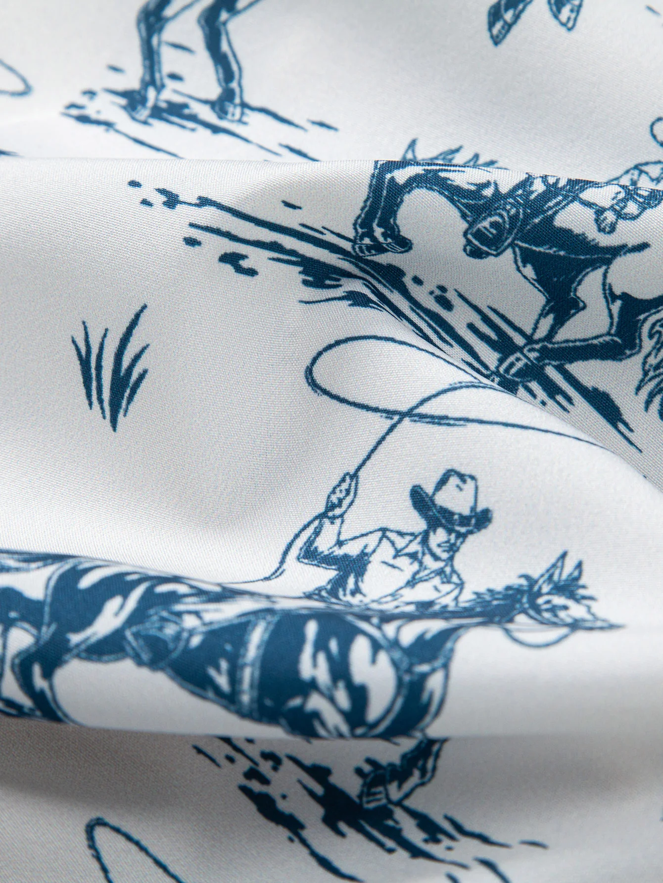 Cowboy-Print Hemd mit Knöpfen - Image 5