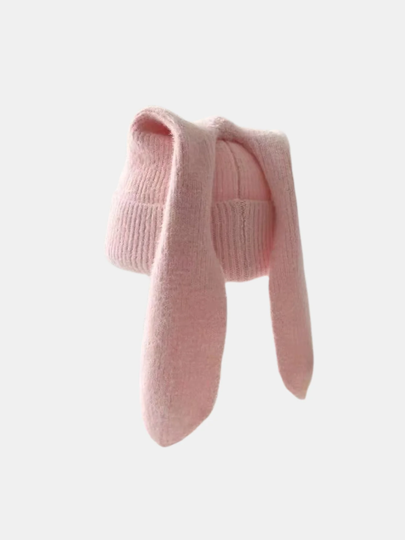 Cozy Knitted Bunny Ears Beanie Hat - Image 2