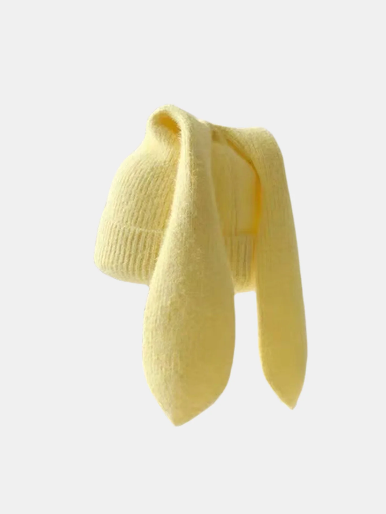 Cozy Knitted Bunny Ears Beanie Hat - Image 4