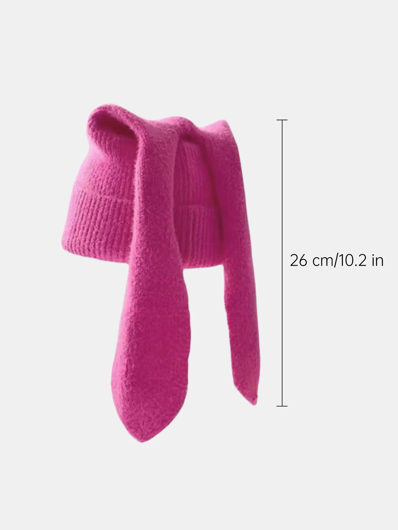 Cozy Knitted Bunny Ears Beanie Hat - Image 9