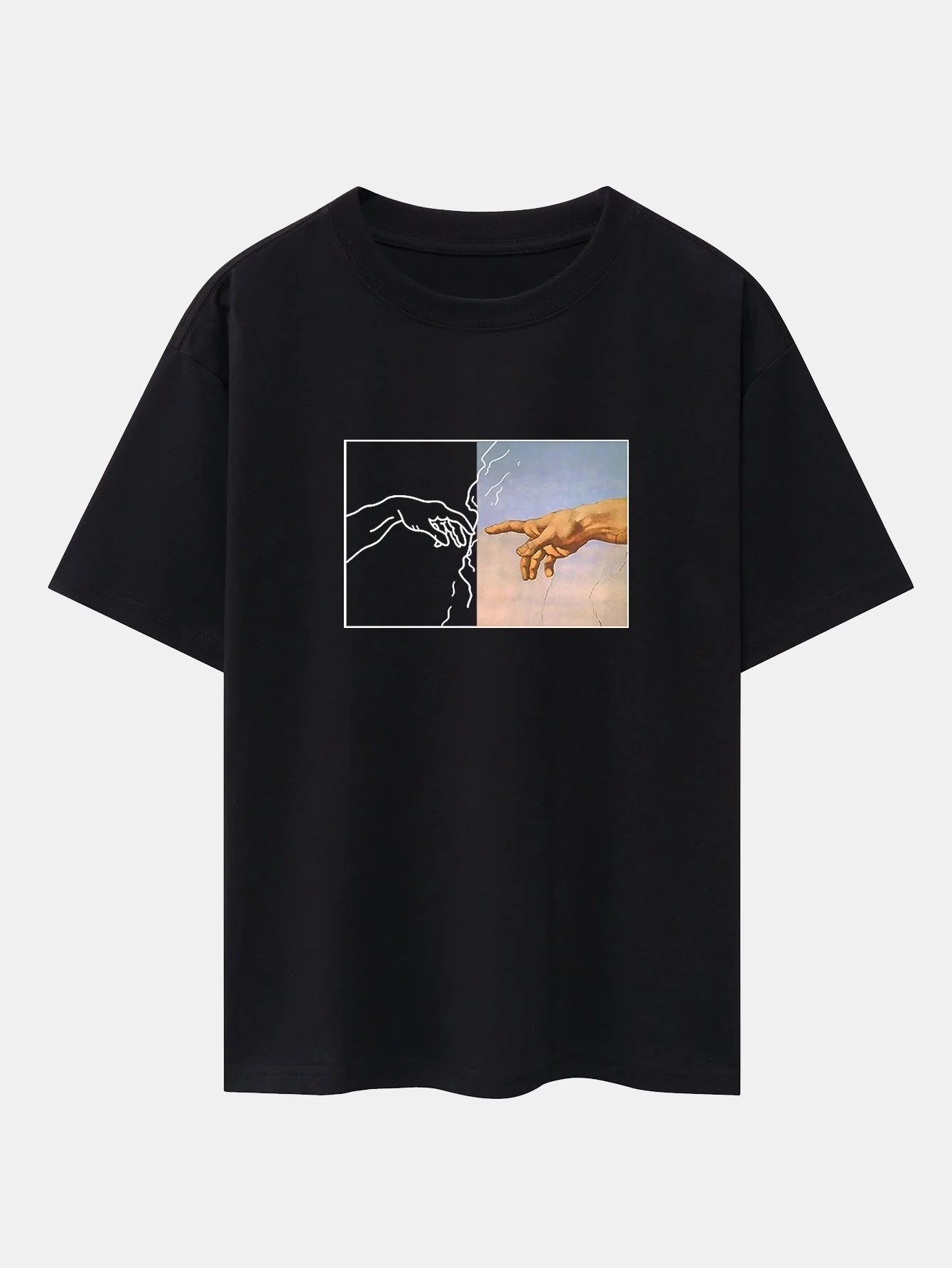 Erstellen Sie das Adam Print Drop Shoulder Oversize T-Shirt - Image 2