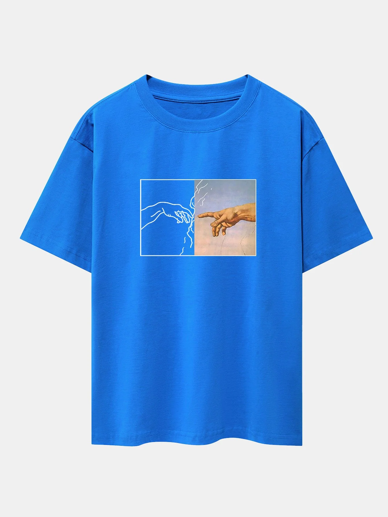 Erstellen Sie das Adam Print Drop Shoulder Oversize T-Shirt - Image 7