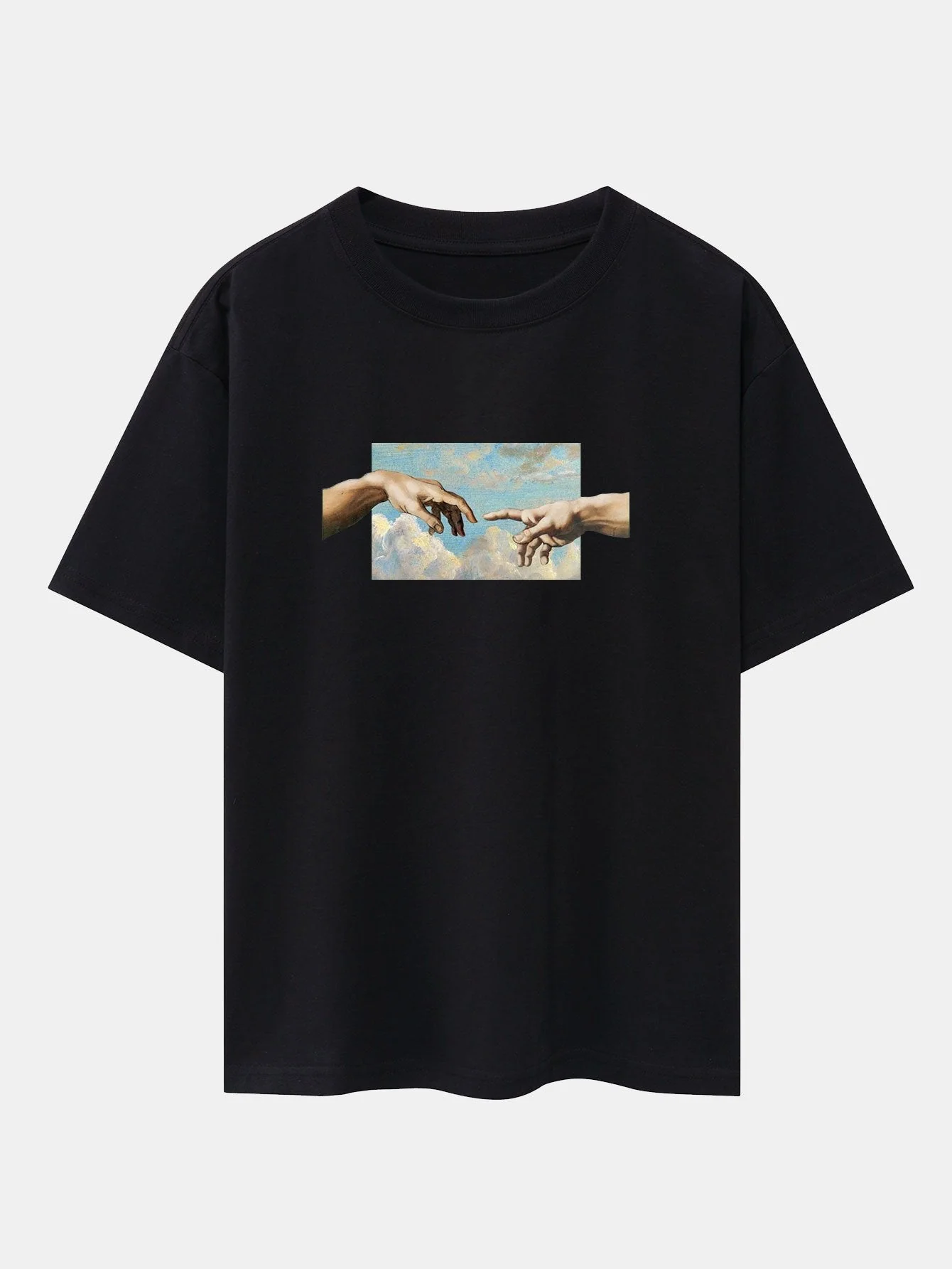 Erstellen Sie Adam Print Schwergewicht Übergröße T-Shirt & Cordshorts - Image 7