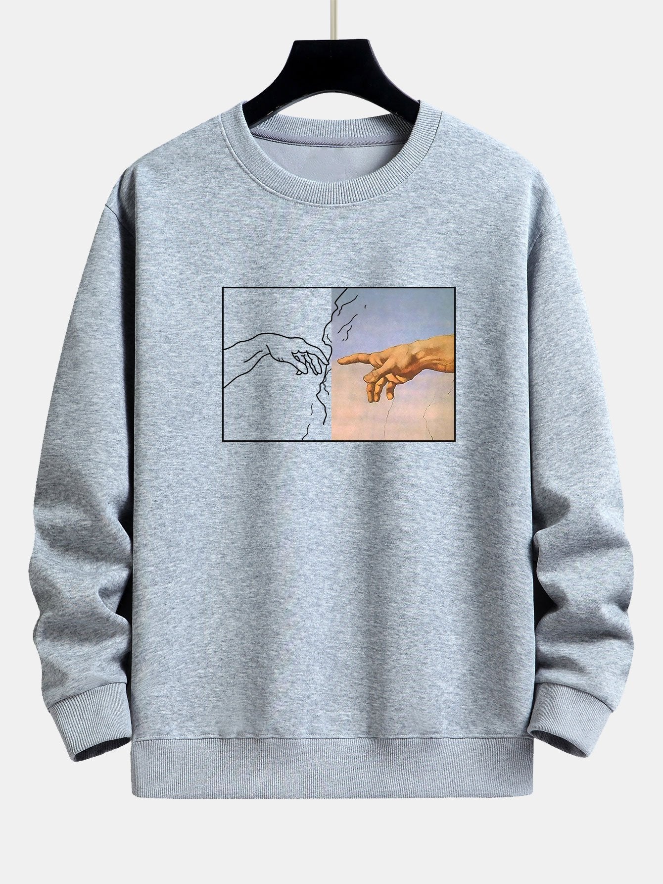 Erstellen Sie Adam Print Relax Fit Sweatshirt - Image 4