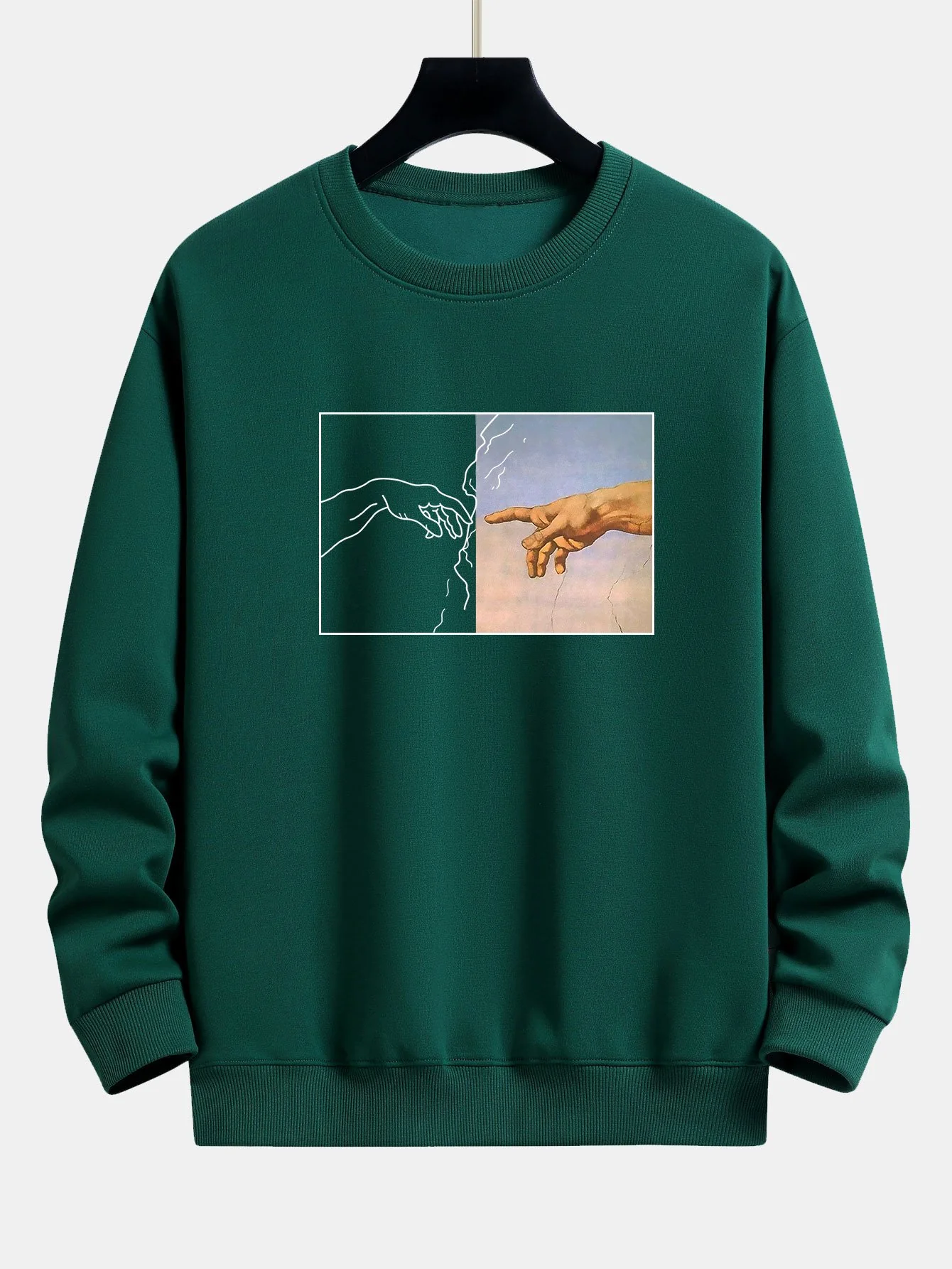 Erstellen Sie Adam Print Relax Fit Sweatshirt - Image 6