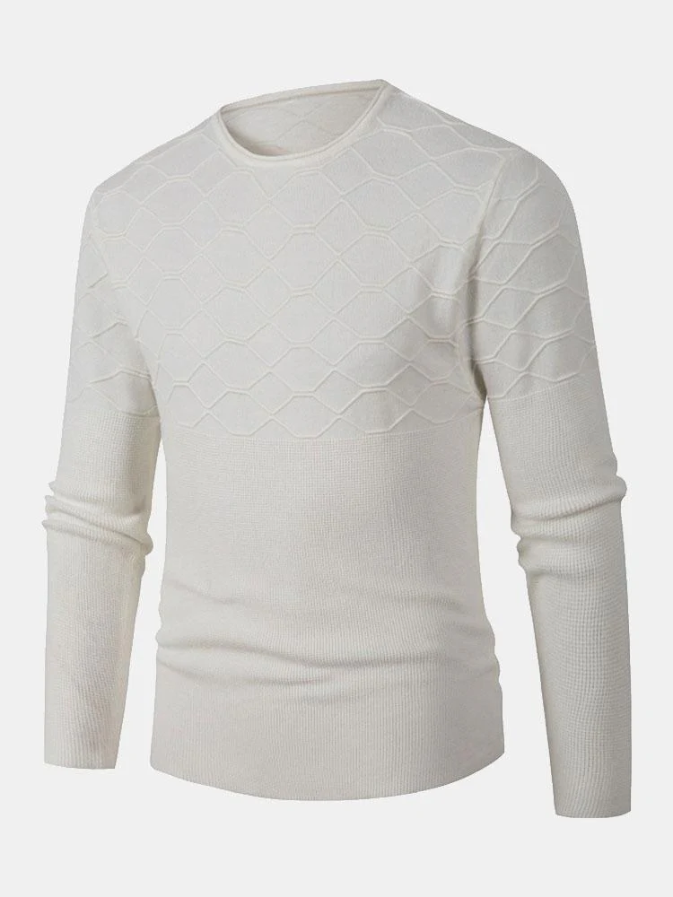 Slim Fit Rundhals Strickpullover - Image 5