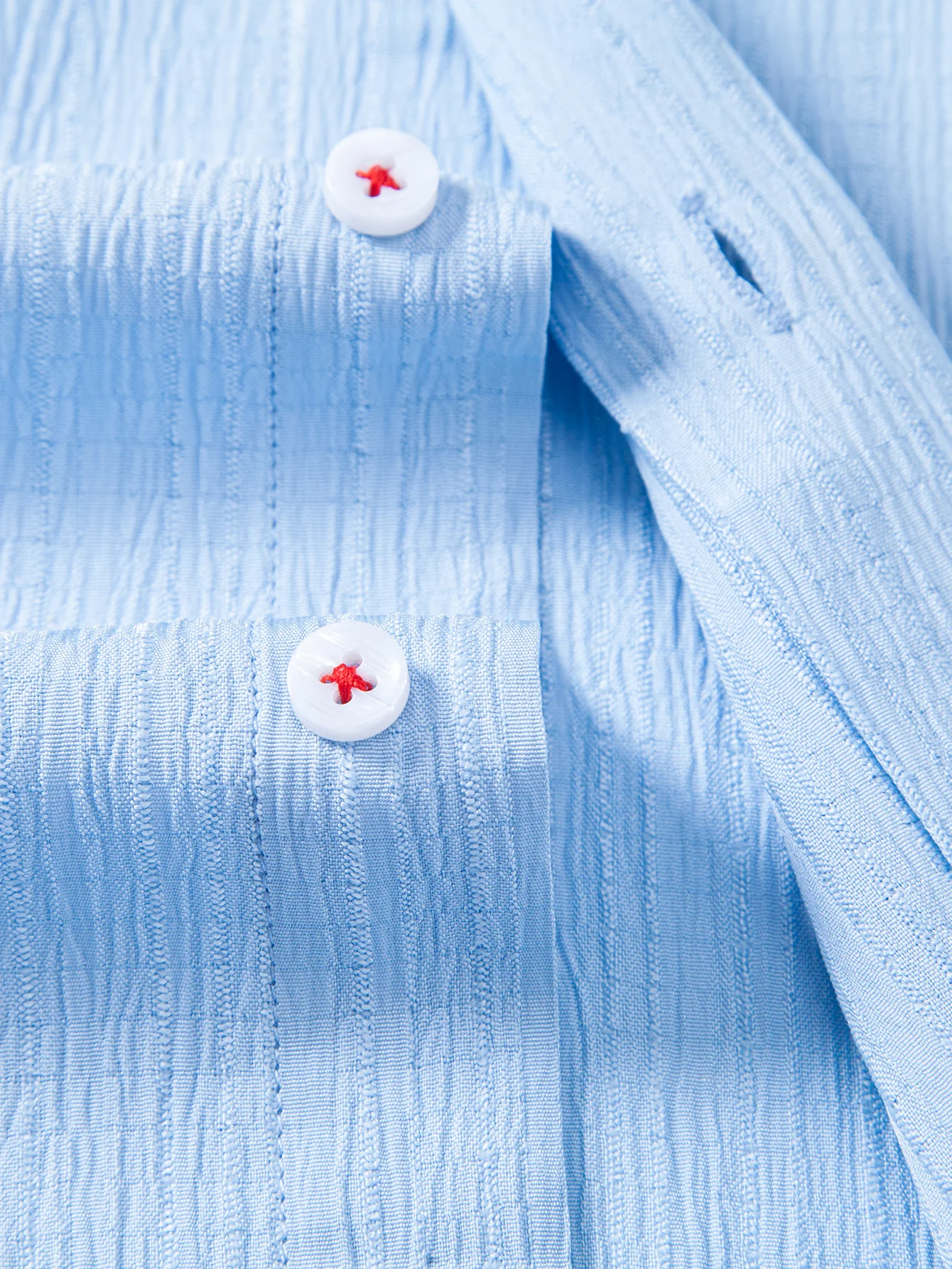 Crinkled Textured Button Down Shirt - Image 13