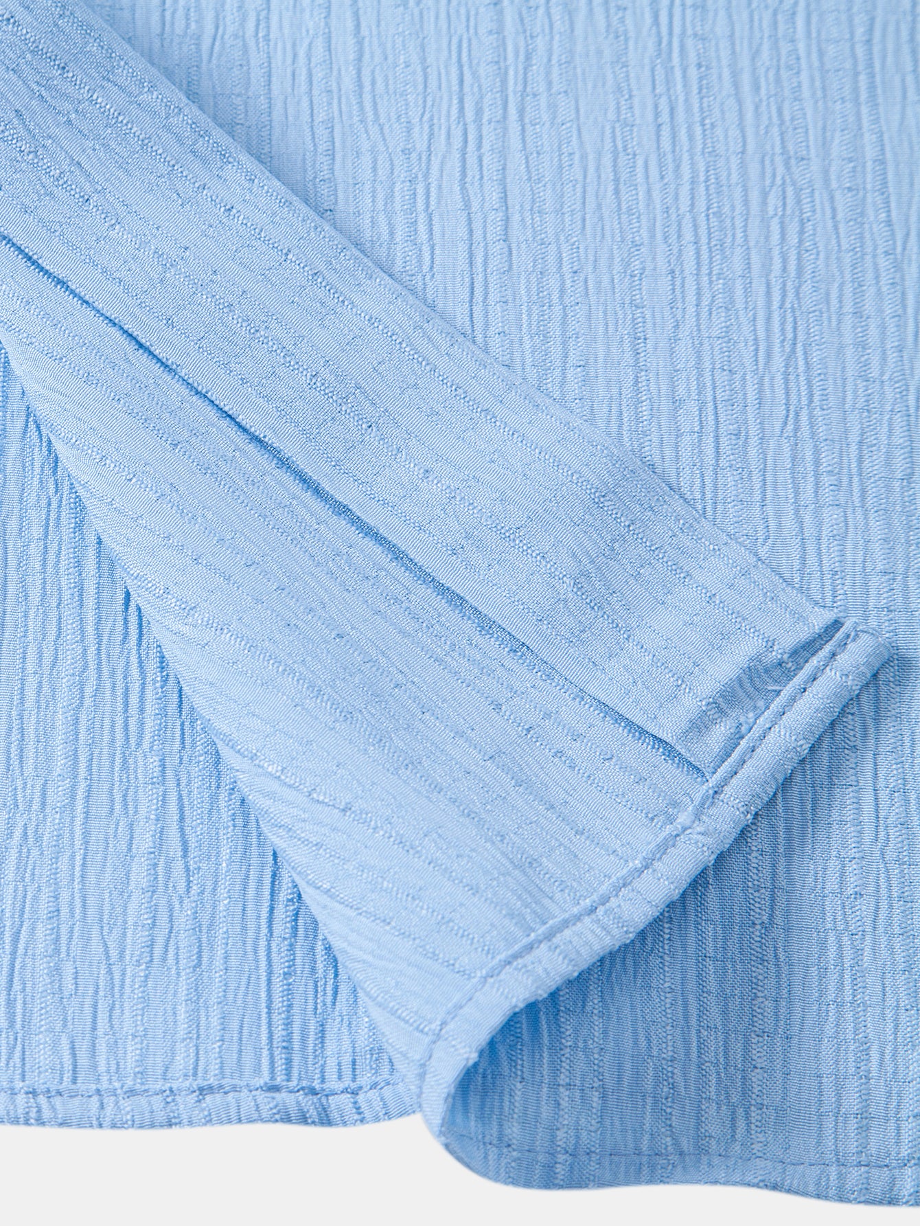 Crinkled Textured Button Down Shirt - Image 14