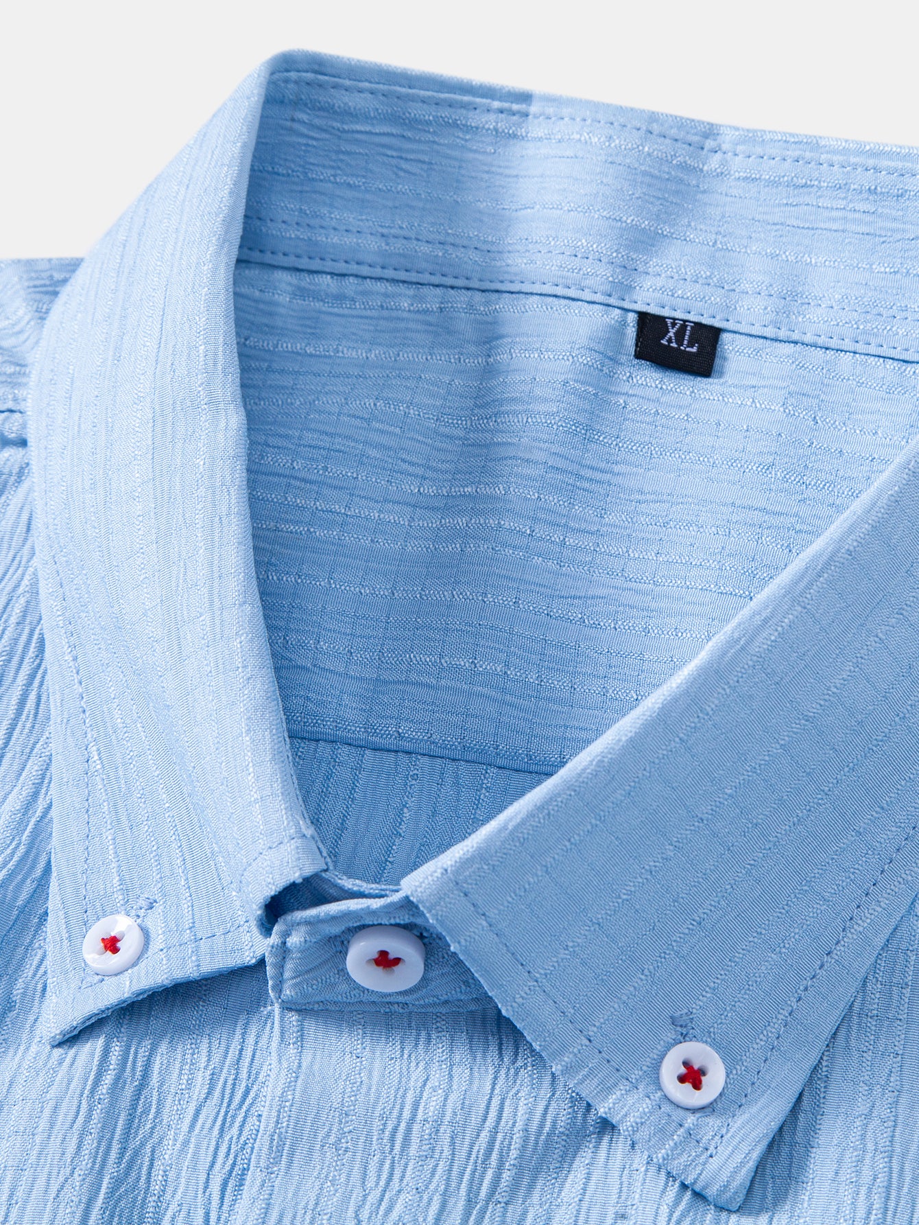 Crinkled Textured Button Down Shirt - Image 16