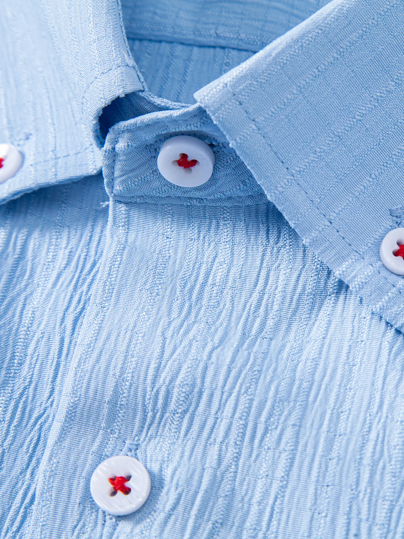 Crinkled Textured Button Down Shirt - Image 17