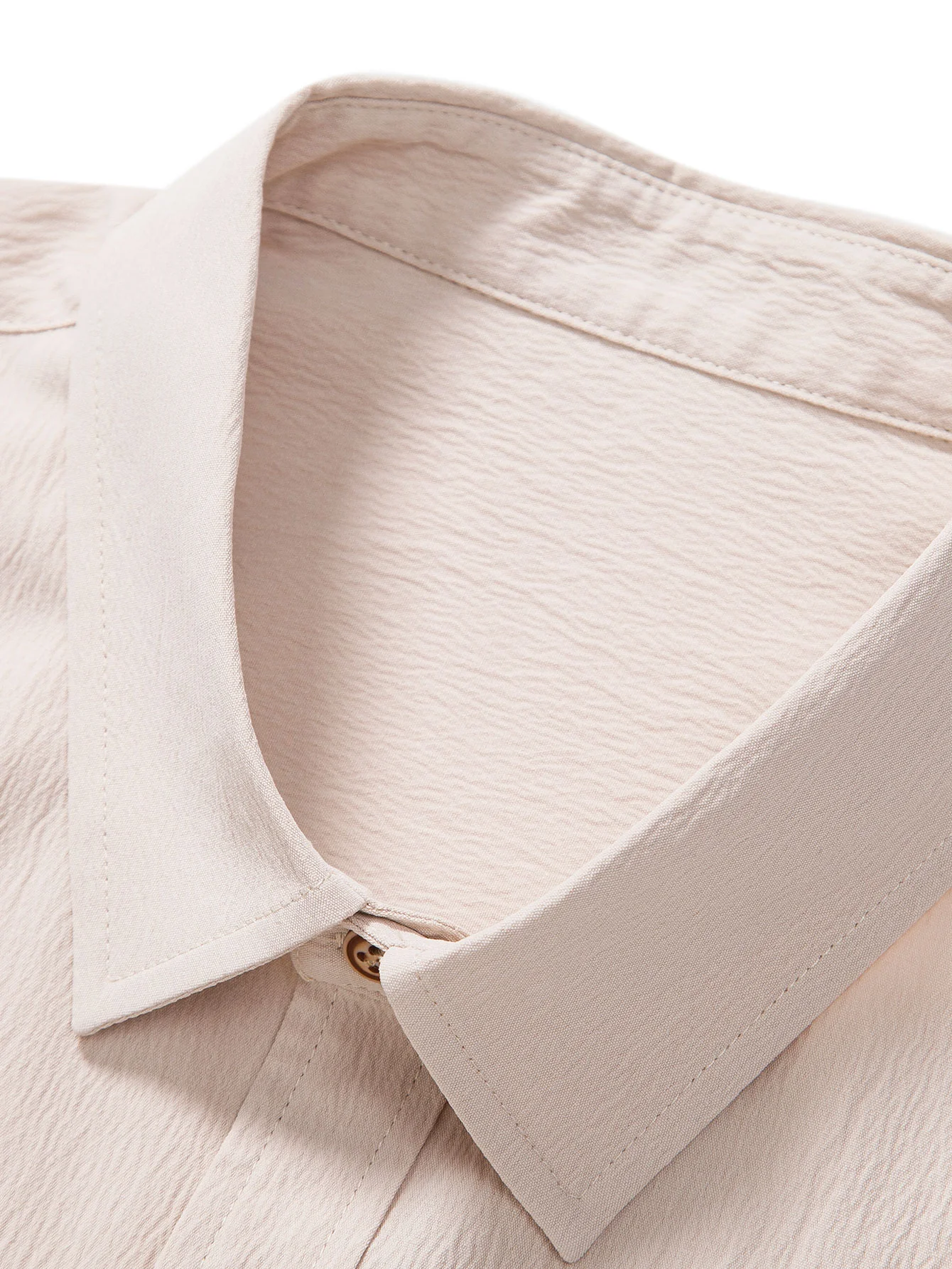 Crinkled Textured Button Up Shirt & Straight Leg Pants - Image 19