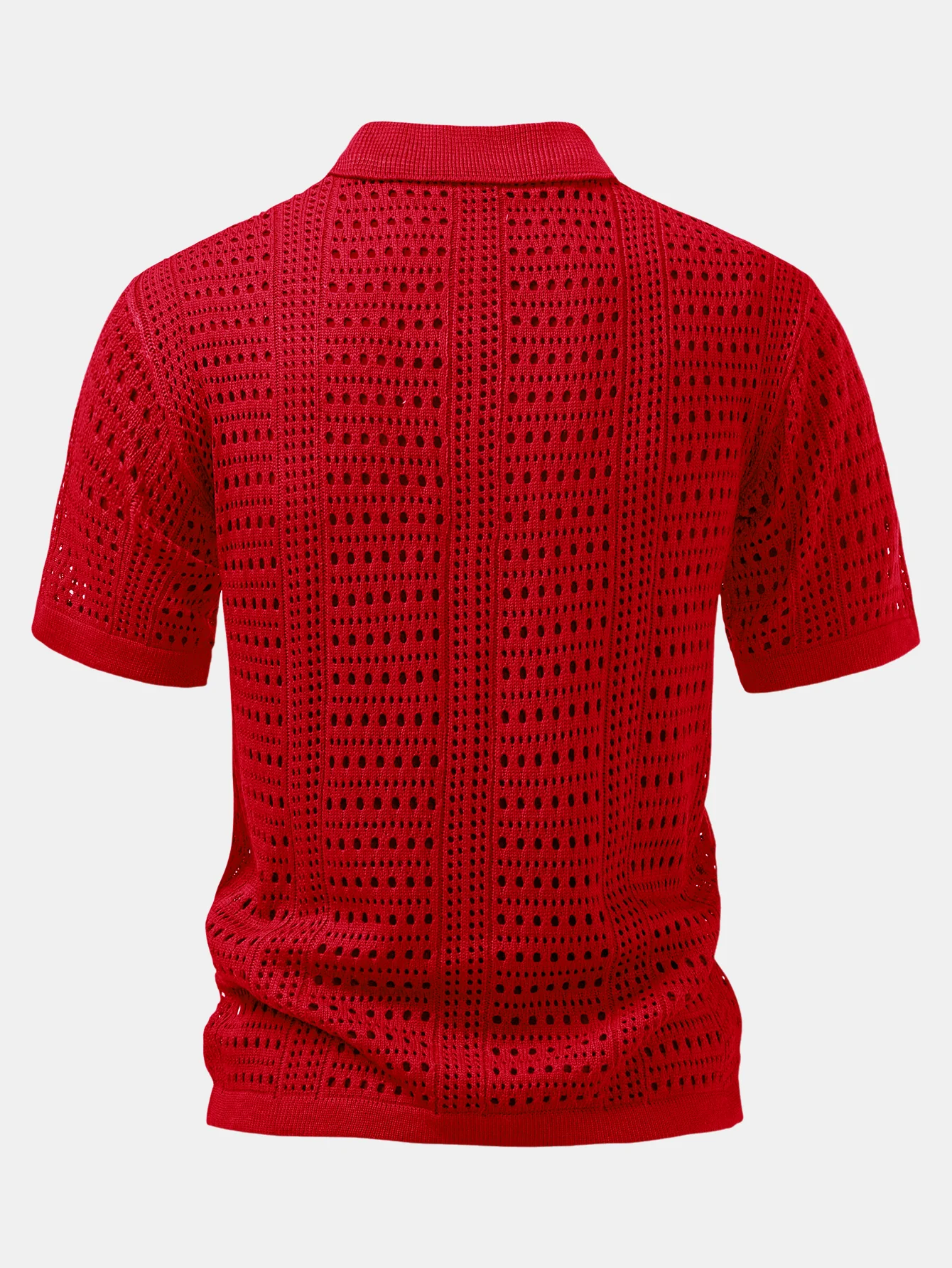 Häkel V-Ausschnitt Poloshirts Shirt - Image 6