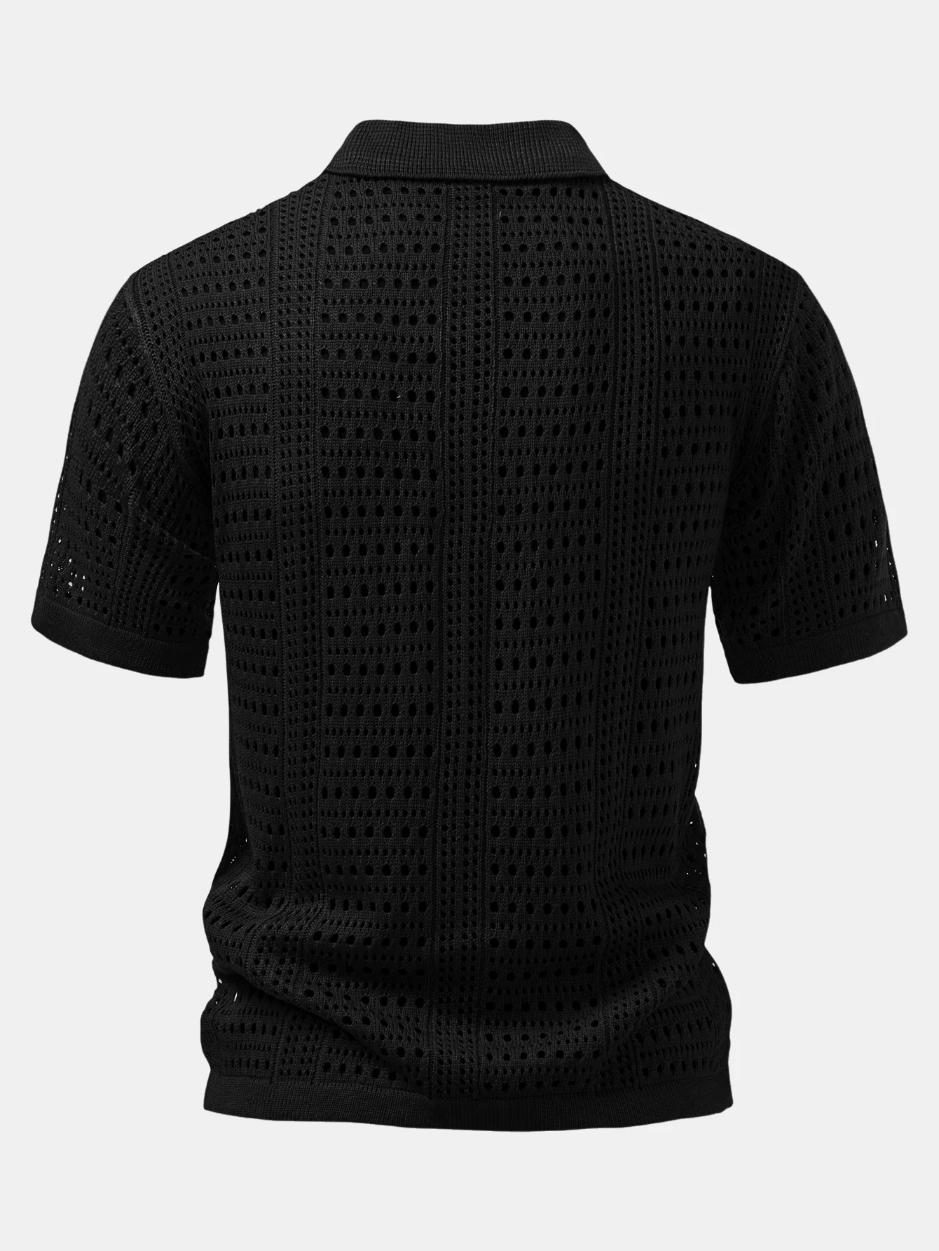 Häkel V-Ausschnitt Poloshirts Shirt - Image 8