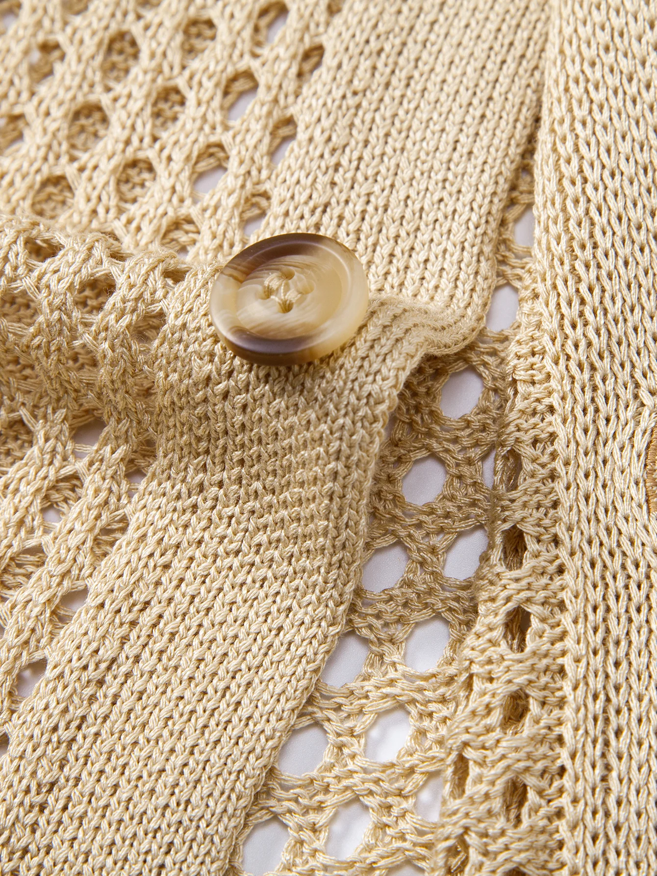 Crocheted Button Up Shirt - Image 10