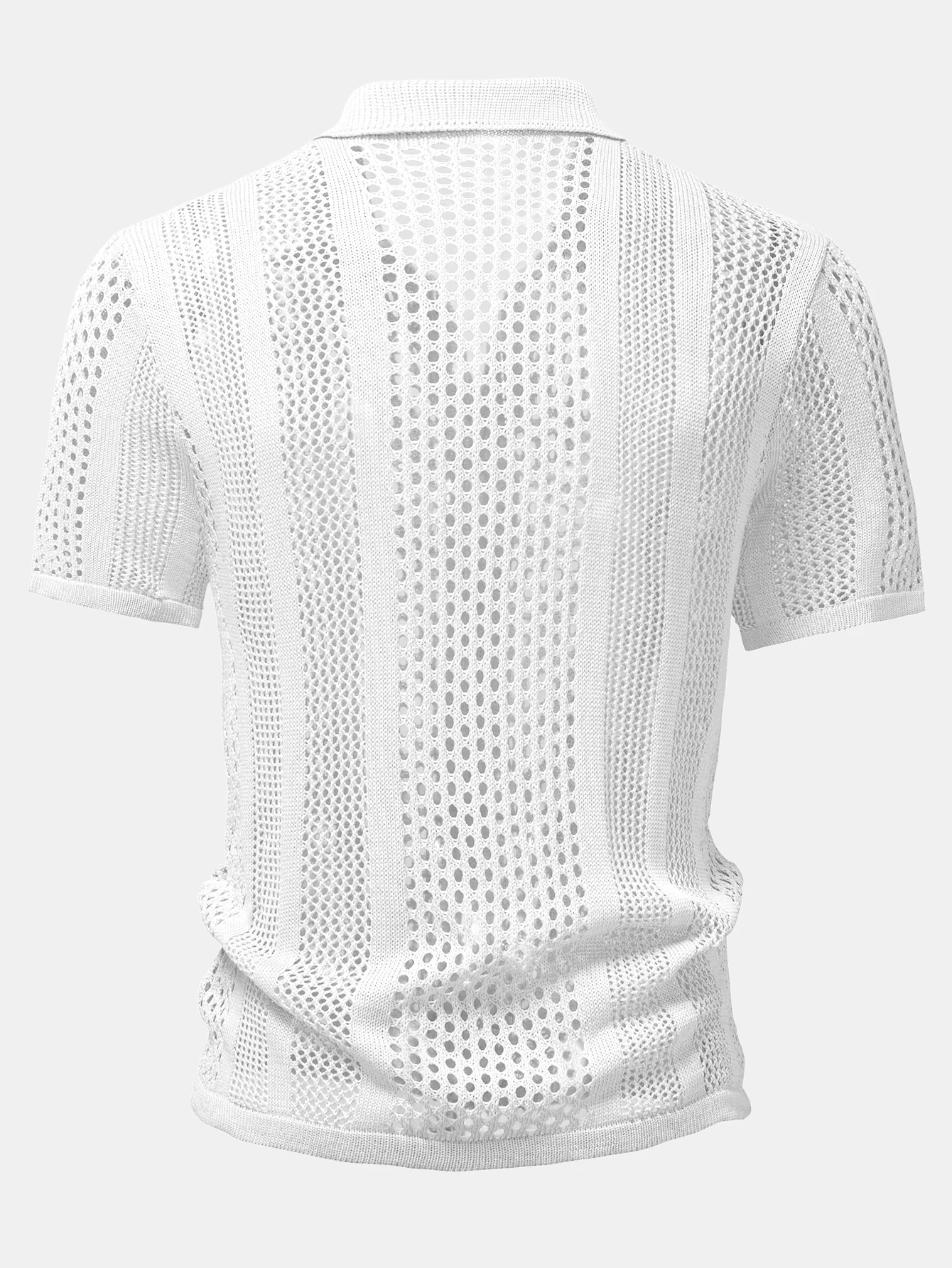Crocheted Button Up Shirt - Image 4